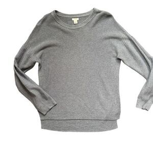 J. Crew Grey Knit Sweater M